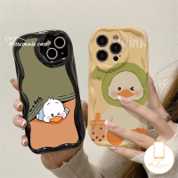 MissConnie เคสโทรศัพท์ปิดขอบโค้งลายสัตว์น่ารักสำหรับ Infinix ร้อน9 10Lite 8 30i ร้อน20 12 11 9 8 10 30 Play Smart 6 7 5 Plus Note 12 G96เป็ดตลกการ์ตูนนมน่ารักชา Tpu อ่อน