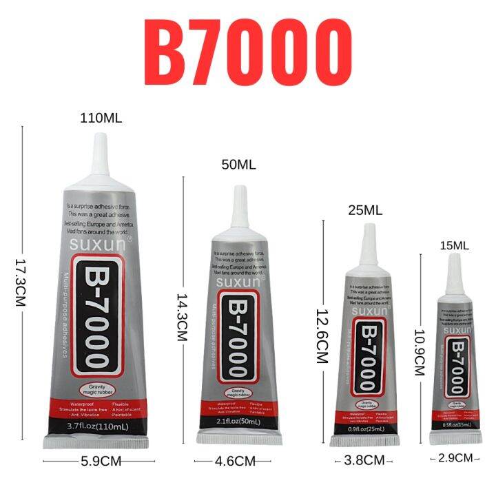 15ML 25ML 50ML 110ML SUXUN B7000 Glue Clear Contact Phone Repair ...