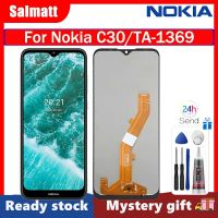 จอ LCD แบบดั้งเดิม Salmatt สำหรับ Nokia C30 TA-1369 TA-1360 TA-1359ชิ้นส่วนจอสัมผัสแอลซีดีของเครื่องแปลงดิจิทัลอะไหล่สำหรับโนเกีย C30หน้าจอพร้อมเครื่องมือฟรี