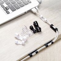 20PCS Self-Adhesive Cable Organizer Clips Cable Management Workstation Wire Manager Cord Holder USB Charging Data Line Winder Cable Management