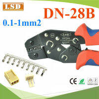 คีมย้ำหางปลา DN-28B ย้ำข้อต่อสายไฟ PIN KF-2510 terminal ขนาด 0.25-1 Sq.mm. รุ่น LSD-DN-28B