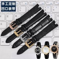 Customized watch strap substitute Tissot Fuli ck Tissot radar MK Citizen notch strap mens and womens black watch chain 【JYUE】