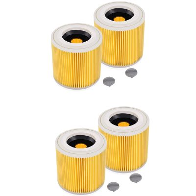 4X Cartridge Filter for KaRcher WD3 Premium WD2 WD3 WD3P WD3 MV2 MV3 Replacement Filter for KaRcher Vacuum Cleaner