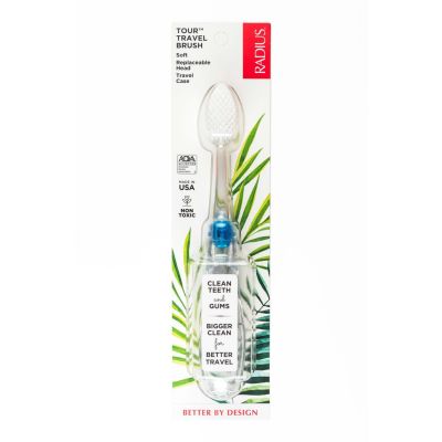 Radius Tour Travel Toothbrush - Blue แปรงสีฟันเดินทาง - สีน้ำเงิน (33g)