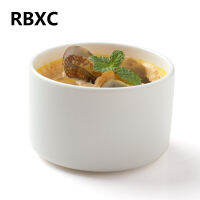 RBXC เครื่องเคลือบดินเผาสเตลล่าโรงแรม Ramekin สำหรับอบกระป๋องถ้วยซุปถ้วยพุดดิ้ง10ซม.