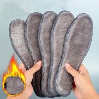 Thermal Felt Insoles Thicken Warm Heated Insoles for Men Women Winter Shoes Breathable Snow Boots Imitation Rabbit Shoe Pads Shoes Accessories