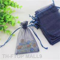 2023FTOP MALL9 ขายส่ง ชิ้น/ล็อต 20x30 ซม.Navy เครื่องประดับกระเป๋า Sacchetti Organza Drawstring เครื่องประดับ กระเป๋า