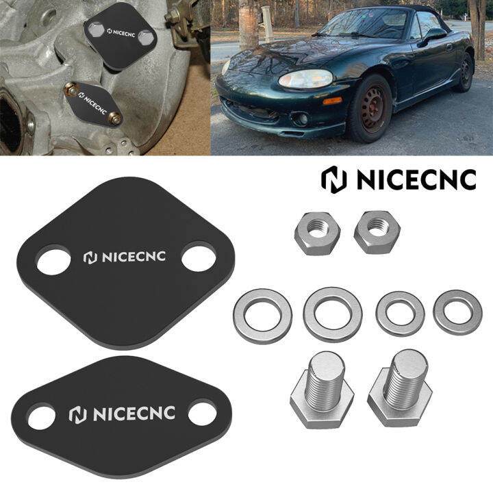 NiceCNC EGR Valve Exhaust Gas Recirculation Valve Block Off Plate Kit