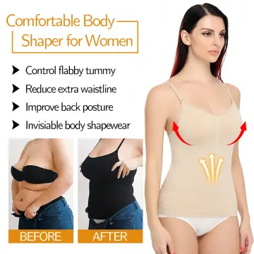 Women's Shapewear Bodysuits Waist Trainer Vest Slim Full Body Shaper Built-In  Bra Camisole Tummy Control Slimming Underwear