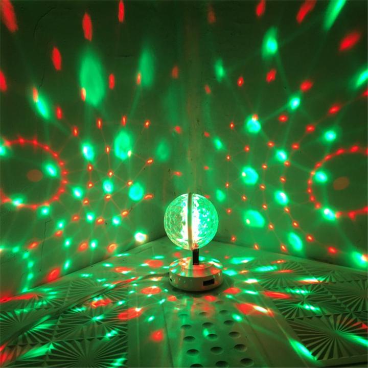 ไฟเวที-led-สีสันสดใสแบบ-usb-โคมไฟทรงกลมดีเจดิสโก้รถควบคุมด้วยเสียงไฟพกพาโปรเจ็คเตอร์ขนาดเล็กปาร์ตี้ท้องฟ้าปีใหม่