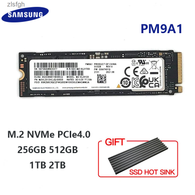 PM9A1 PCle 4.0X4 NVME SSD 256GB 512GB ฮาร์ดไดรฟ์ภายในดิสก์แบบแข็ง M.2 2280สำหรับโน็คบุคตั้งโต๊ะ Zlsfgh