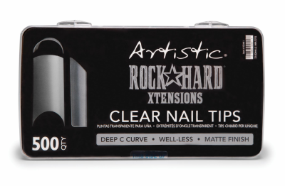 ของแท้! 500 ชิ้น Artistic RH Nail Xtensions (Clear/ Natural) เล็บทิป สีใส/สีธรรมชาติ (ครบ 10 เบอร์)