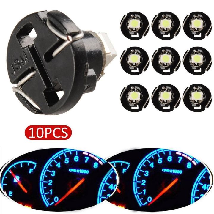 T4.2 10mm Neo Wedge LED Bulb Cluster Instrument Dash Climate Base Lamp 7  Colors