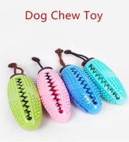 Pet Dog Toys Dog Interactive Natural Rubber Ball Puppy Chew Toy Food Dispenser Ball Bite Resistant Clean Teeth Pet Playing Balls