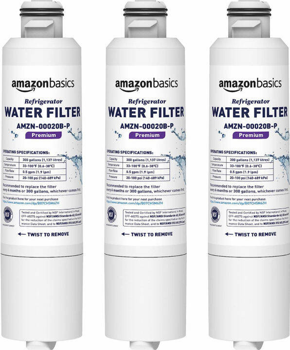 Amazon Basics Replacement Samsung DA2900020B Refrigerator Water Filter