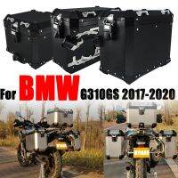 กล่องเก็บของอลูมิเนียมด้านบนสำหรับ BMW G310GS G310 G 310 GS 2017 2018 2019-2021ฉากยึดเหล็กกล้ากล่องชั้นวางกระเป๋าสัมภาระ