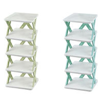 Shoe Rack - 5 Tiers for Closet Narrow, Plastic Shoe Rack Storage Organizer for Entryway