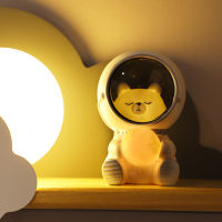 Creative Astronaut Lamps Cute Galaxy Guardian LED Moon Night Light Personality Home Bedroom Decoration Kid Toy Birthday Gift