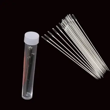 20pcs Stainless Steel Sewing Large Eye Needle Threader Tool For