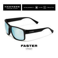 HAWKERS Black Blue Chrome FASTER Sunglasses For Men And Women. UV400 Protection. Official Product Designed In SpaIn 110002