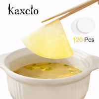 Kaxcio กระดาษดูดซับน้ำมันอบ120ชิ้น,แผ่นควบคุมน้ำมันแบบใช้แล้วทิ้งสำหรับอุปกรณ์ดูดซับไขมันในครัว