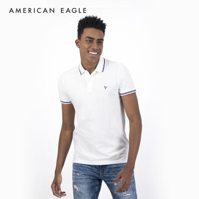 American Eagle Slim Fit Pique Polo Shirt เสื้อโปโล ผู้ชาย ทรงสลิม (NMPO 018-9150-100)