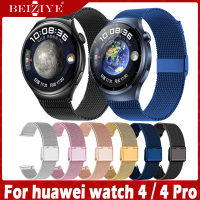 For huawei watch 4 pro สาย นาฬิกา สมาร์ทวอทช์ สายนาฬิกา For huawei watch 4 สาย Milanese Loop band วัสดุ สแตนเลสสตีล สายนาฬิกาข้อมือสำหรับ For huawei watch4 สาย Watchband Acceccories