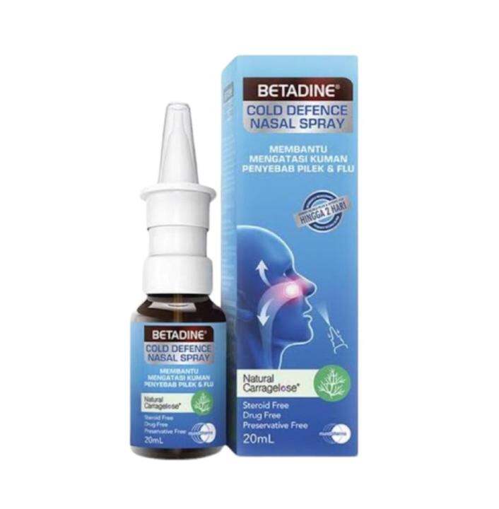 Betadine Nasal Spray For Adult 20ml Lazada