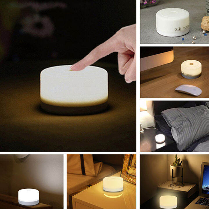 คลังสินค้าพร้อม-baby-night-light-eye-protection-touch-control-waterproof-usb-rechargeable-light-adult-led-nightlight-table-desk-atmosphere-light-baby-night-light-for-kids-โคมไฟข้างเตียงให้นมบุตร-dimma