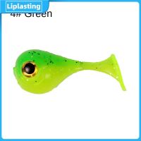 ☌❁✈ Double Color Fishing Lures T Tail Soft Bait Simulation Fake Bait 4.5cm3g Big Head Fish Luya Bait Fishing Gear Mandarin Fish Bait