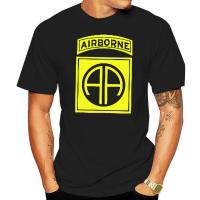 New 82Nd Airborne Div Military Logo Black Tshirt S5Xl