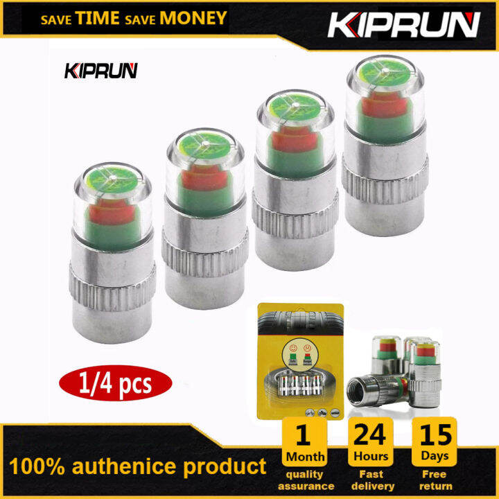 KIPRUN 4Pcs /Set Car Tire Pressure Monitoring Valve Cap Cup Sensor