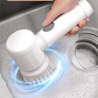 【CC】◐✔  5in1 Handheld Electric Cleaning for Toile and Tub Rags Washing Tools Dropship