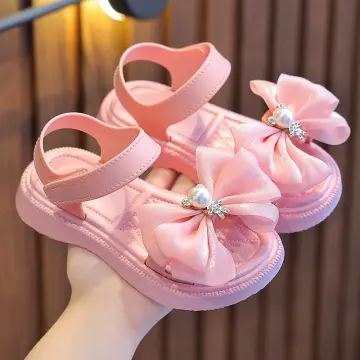 Buy Rose Gold Sandals for Girls by toothless Online | Ajio.com