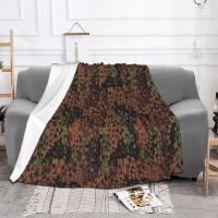 【CW】℡  Camouflage Russian Blankets Fleece Print Breathable Super Warm Throw for Bed Office Throws