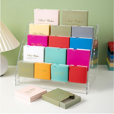 Display Stand Bracelet Dust Storage Case Scratch Proof Suspension Paper Cover Earring Fashion Jewelry Box