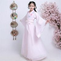 ▽۞∏ Ancient Chinese Traditional Costume Hanfu Children Summer New Cute Loose Embroidery Girl Fairy Dresses Party Stage Dress