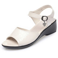 Women’s Casual Dressy Wedge Sandals Cute Square Toe and Buckle Ankle Strappy Slingback Wedding Shoes