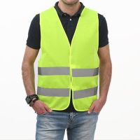 High Visibility Reflective Vest Outdoor Front Safety Vest With Reflective Strips Construction Workwear Safety Reflective Vest