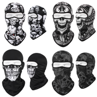 4Pcs Multifunction Full Face Mask Cycling Fishing Ski Neck Warm Head Scarf Balaclava Sport Skull Bandana Reusable Headgear