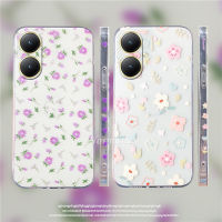 เคสโทรศัพท์มือถือสำหรับ VIVO Y27 Y78 Y36 4G 5G 2023ใหม่แฟชั่นสไตล์เด็กผู้หญิงดอกไม้โรแมนติกซิลิกาเจลเคสนิ่ม TPU ใสฝาครอบด้านหลังกันกระแทก