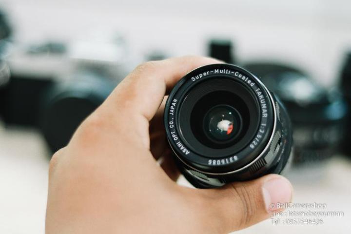 ขายเลนส์มือหมุน-takumar-28mm-f3-5-serial-8315086-สามารถใส่กล้อง-canon-eos-m-mirrorless-ได้เลย-สภาพสวยเก่าเก็บ