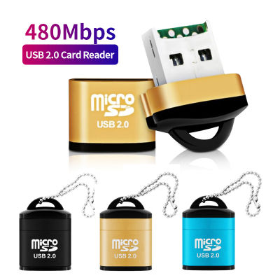 ANMONE USB Micro Sdtf Card Reader USB 2.0 Mini ศัพท์มือถือเครื่องอ่านการ์ดหน่วยความจำอะแดปเตอร์ USB ความเร็วสูงสำหรับอุปกรณ์เสริมแล็ปท็อป