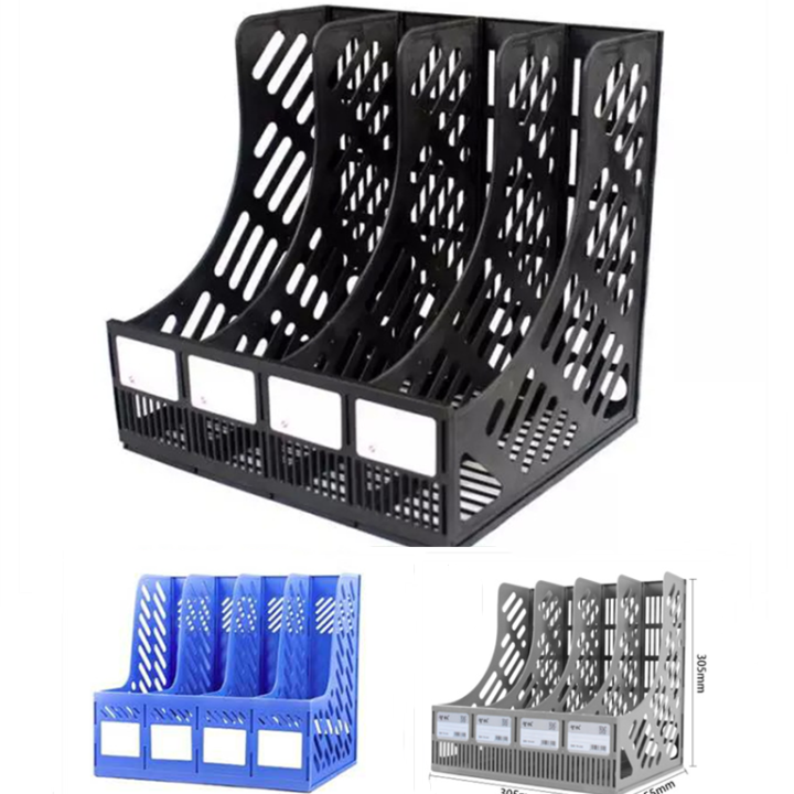 4 layer plastic file rack/desktop storage file bar/file box reference