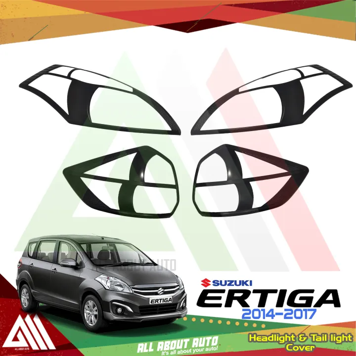 Suzuki Ertiga 20142017 Headlight and Tail light Cover (Matte Black