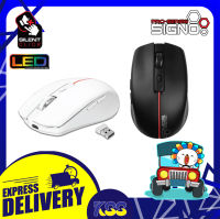 เมาส์เกมมิ่งส์ไร้สาย กดไม่มีเสียง SIGNO Wireless Optical Mouse WM-120 LED พร้อมส่ง ประกัน 1 ปี