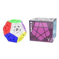 YJ Yuhu Megaminx V2 M ลูกบาศก์ความเร็วมหัศจรรย์แม่เหล็กไม่มีสติกเกอร์ของเล่นฟิดเจ็ตแบบมืออาชีพ Yongjun Yuhu จิ๊กซอว์ลูกบาศก์ของรูบิก V2M