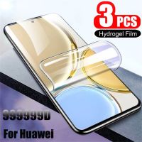 3ชิ้นฟิล์มสำหรับหัวเว่ยไฮโดรเจล P30โปร P20 P30 9 Pro 20 P60 Nova Mate Screen 5T สำหรับ Huawei 8i P40 Lite P50 Protector