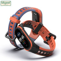 Migeet สำหรับ Mi Band 6 7 5 4 3สายรัดข้อมือสำหรับ Xiaomi Miband 5 4 3สายรัดข้อมือซิลิโคนสำหรับ Miband 6สร้อยข้อมือ NFC สาย Miband ทั่วโลก7สมาร์ทวอท์ช