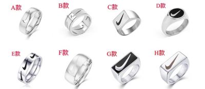 Japanese And Korean-Style ins Internet Influencer Fashionmonger Same Style hiphop Hip Hop Cool Male And Female Couple Pair Hook Ring Titanium Steel Ring